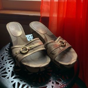 COACH slip on sandals